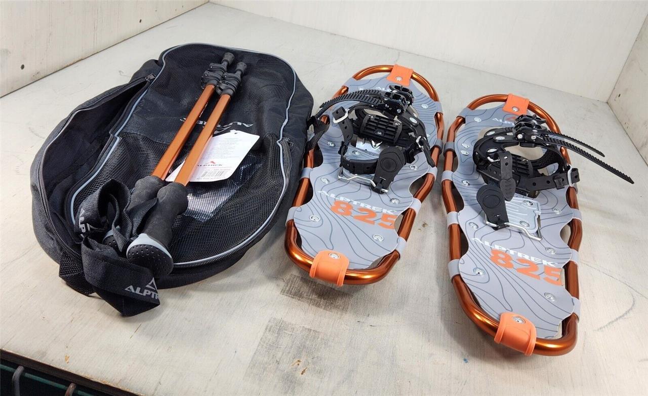 ALPTREK 825 Snowshoe Kit Sawtooth Angular Frame Large 8" x 25" 200 lbs