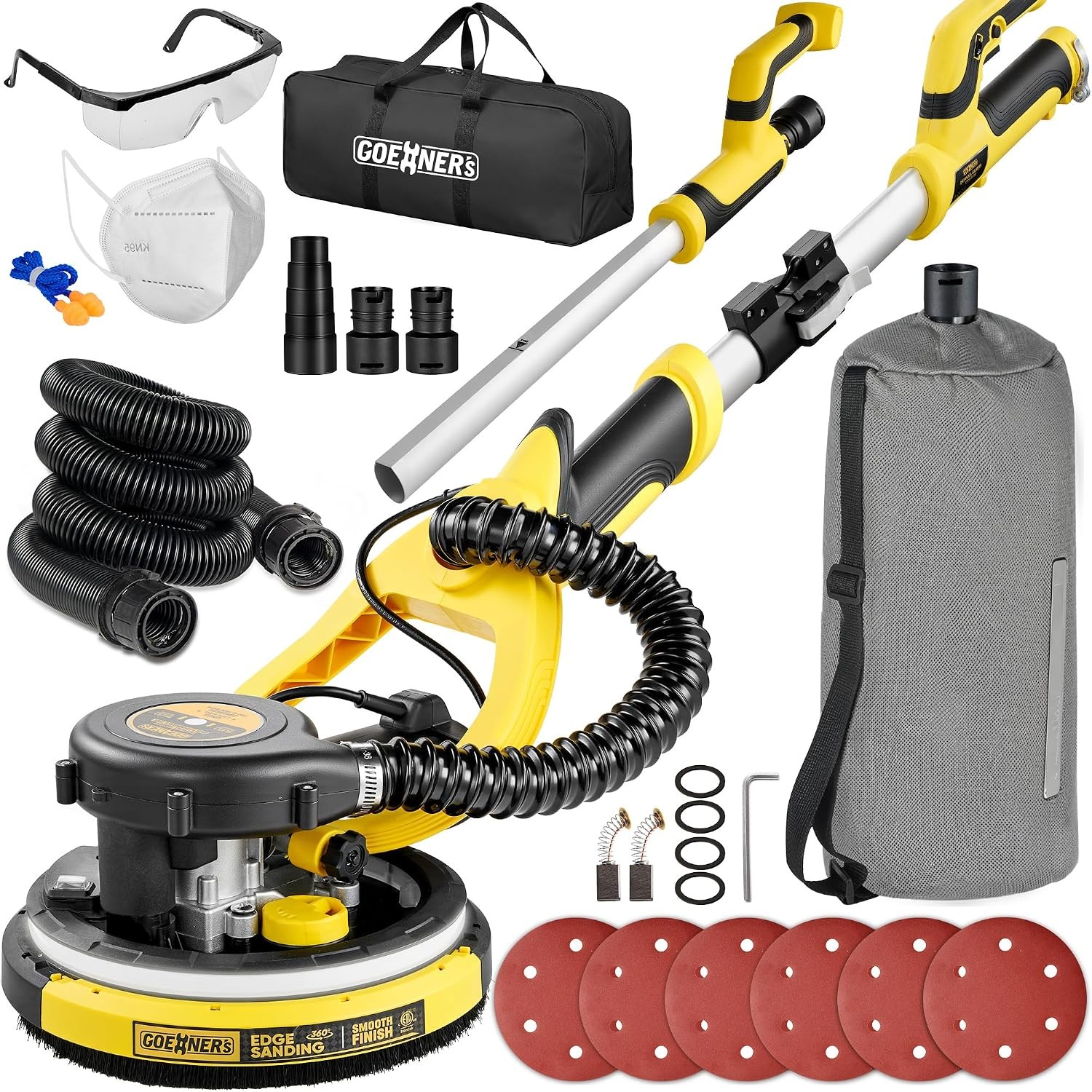 99% Dust-Free Drywall Sander Vacuum Dust Collection