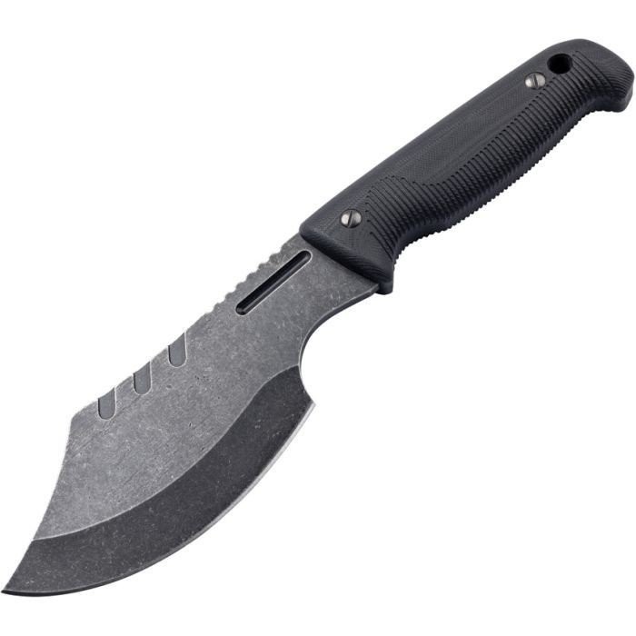 EKA Axeblade W1 Fixed Knife 12C27 Sandvik Steel Blade Black Rubber Handle 914302