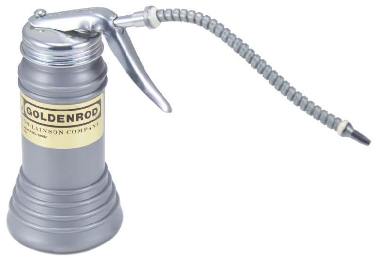 NEW GOLDENROD 606S PISTOL PUMP OILER OIL CAN 6OZ FLEXIBLE SPOUT USA MADE 6201099