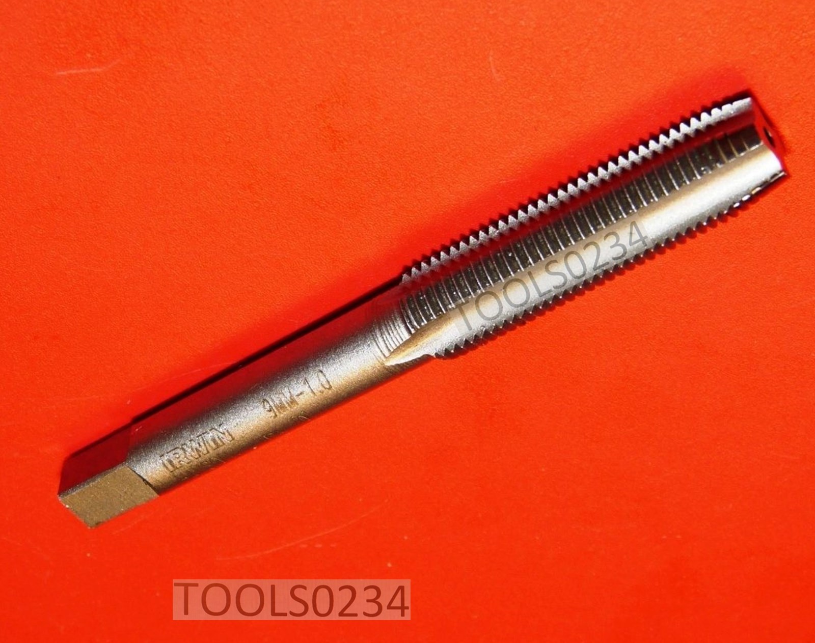 M9 X 1.0 Plug Hand Tap 9MM Irwin 1736 RH Carbon Steel 4Flute USA Metric