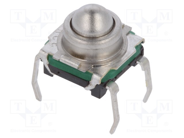 Microswitch TACT; SPST-NO; Pos: 2; 0.05A/32VDC; THT; 3.3N KSJ0M411 80SH LFTR