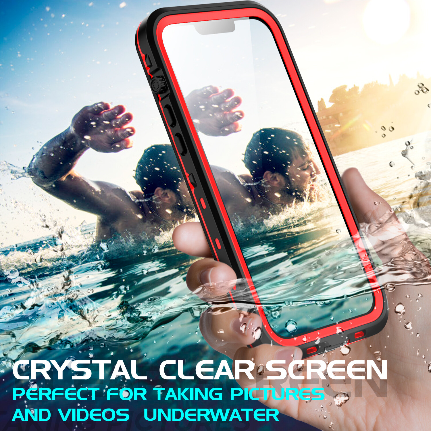 Waterproof Case For Apple iPhone 13 Pro Max Shockproof Cover w/ Screen Protector