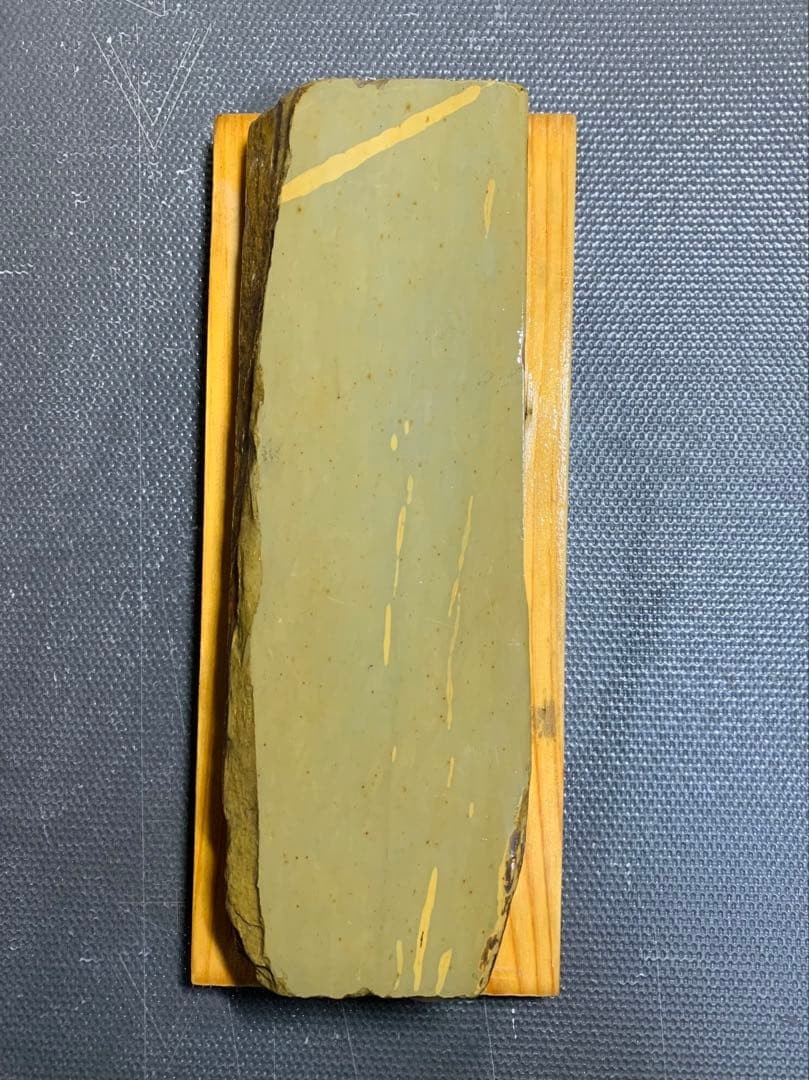 Japanese Natural Whetstone Masamoto Honzan Namazu Toishi w Base Kyoto No.08