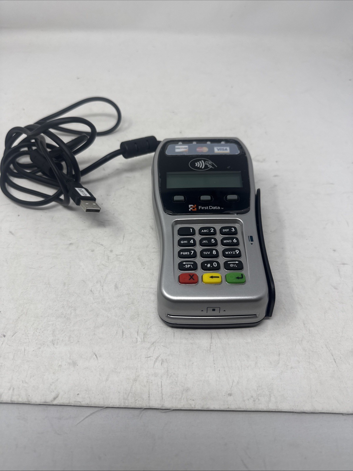 First Data FD-35 LCD Screen PIN Pad Portable Credit Card Terminal  Untested