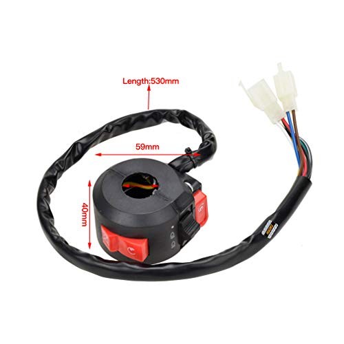 Left Kill Light Starter Switch 8 Wire 3 Function for Taotao 50cc 70cc 90cc