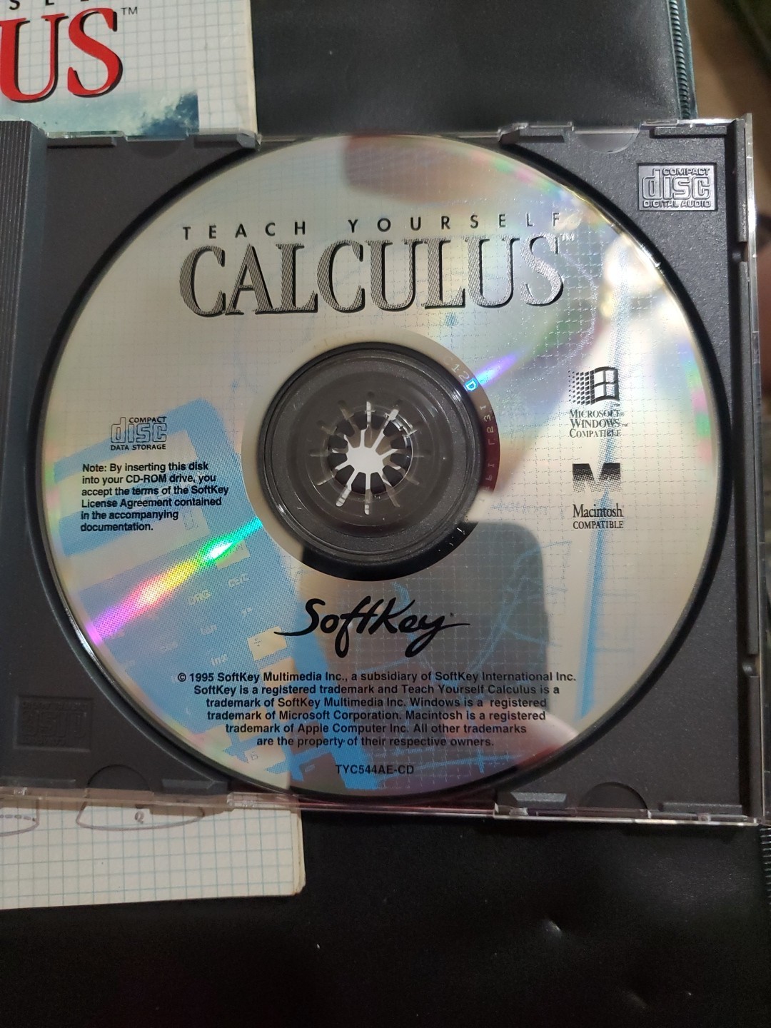 1995 Teach Yourself Calculus Cd Rom In Case And User Guide