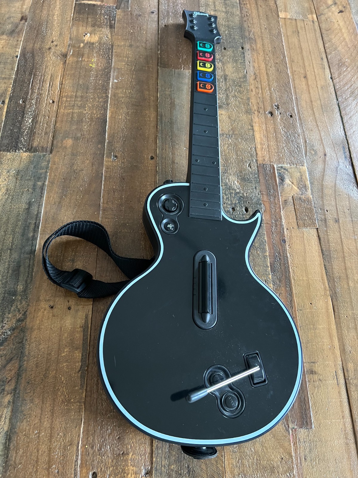 PlayStation 3 PS3 Guitar Hero Gibson Les Paul Guitar Black Wireless
