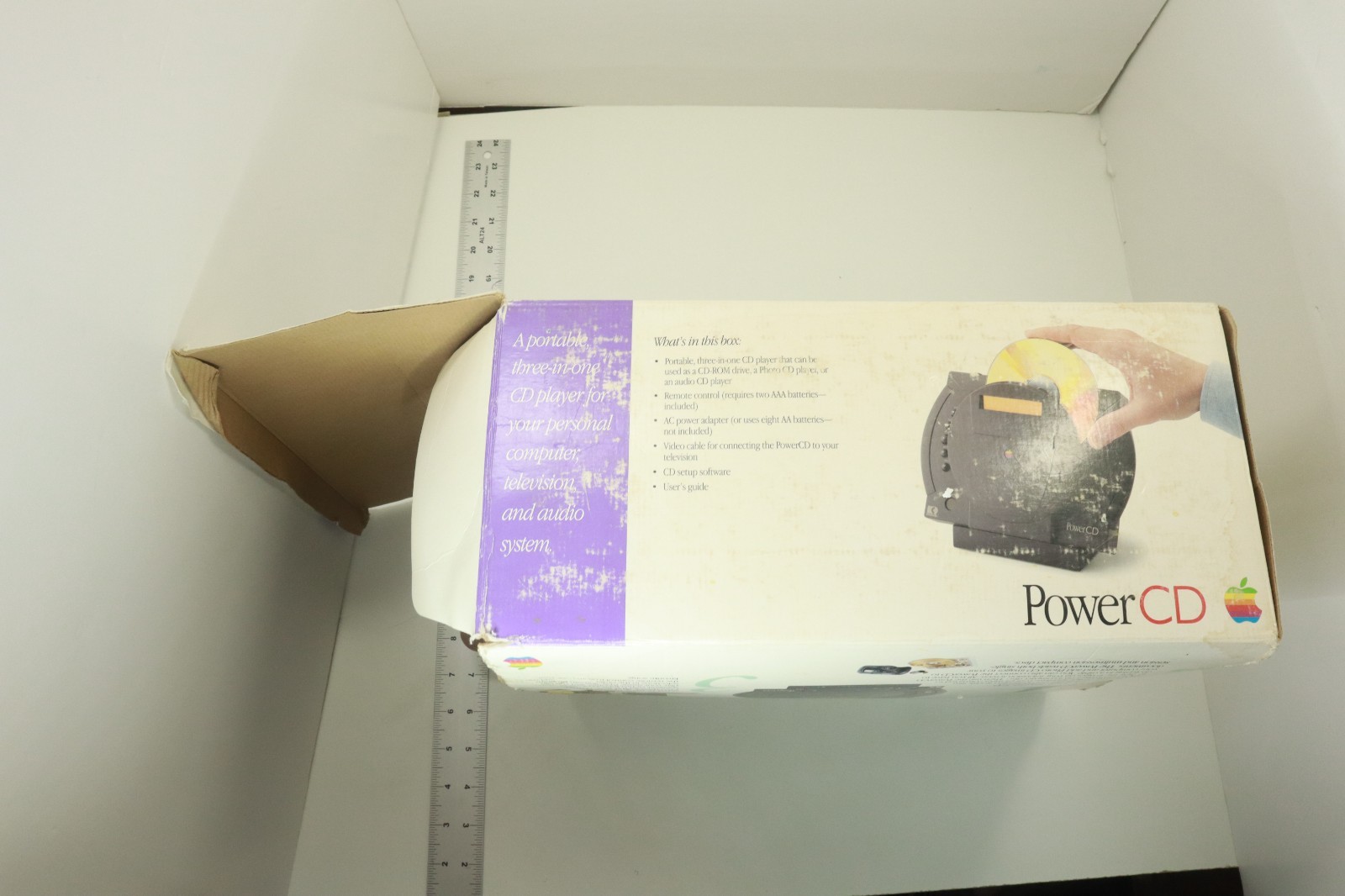 Apple PowerCD / Power CD Player, with Box (Read Description)