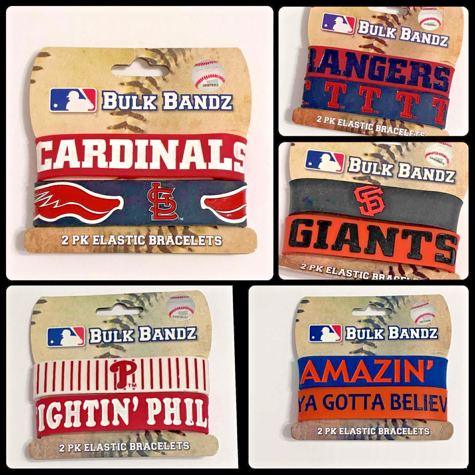 MLB Wrist Bracelets Bandz
