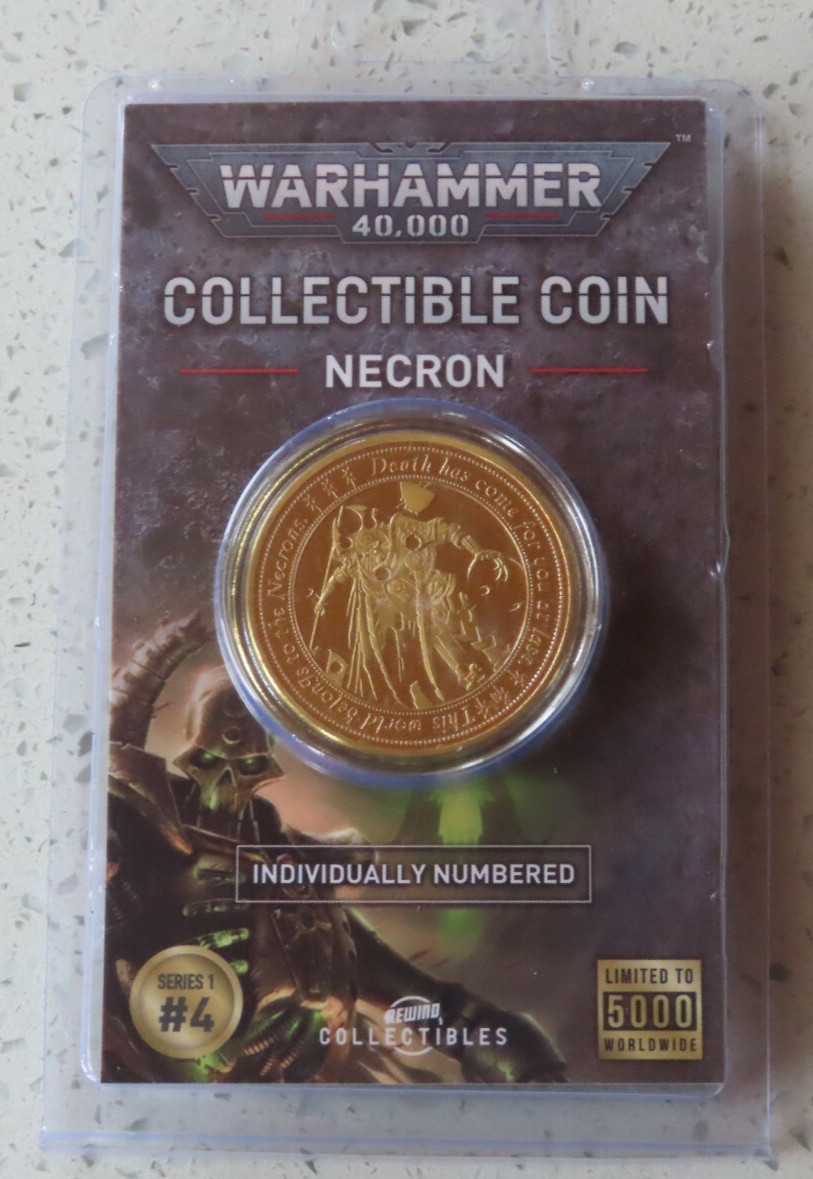 Necron Limited Edition Coin 40k WH40K Necrons Games Workshop Warhammer 40,000