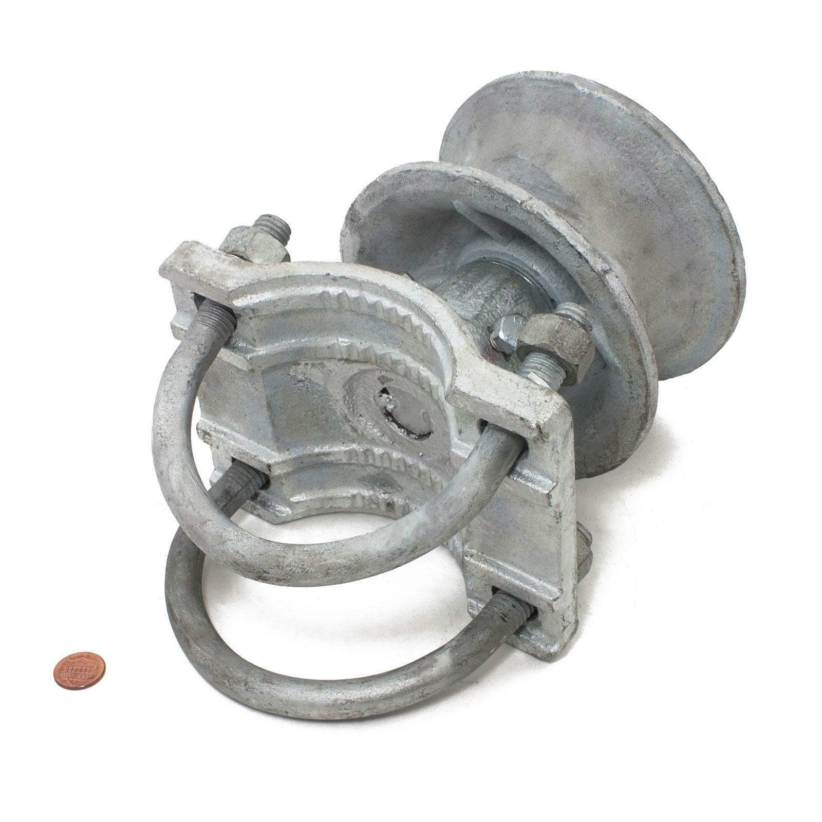 4" Round Post x 2 1/2" Round Gate Frame Steel Cantilever Roller for Sliding Gate