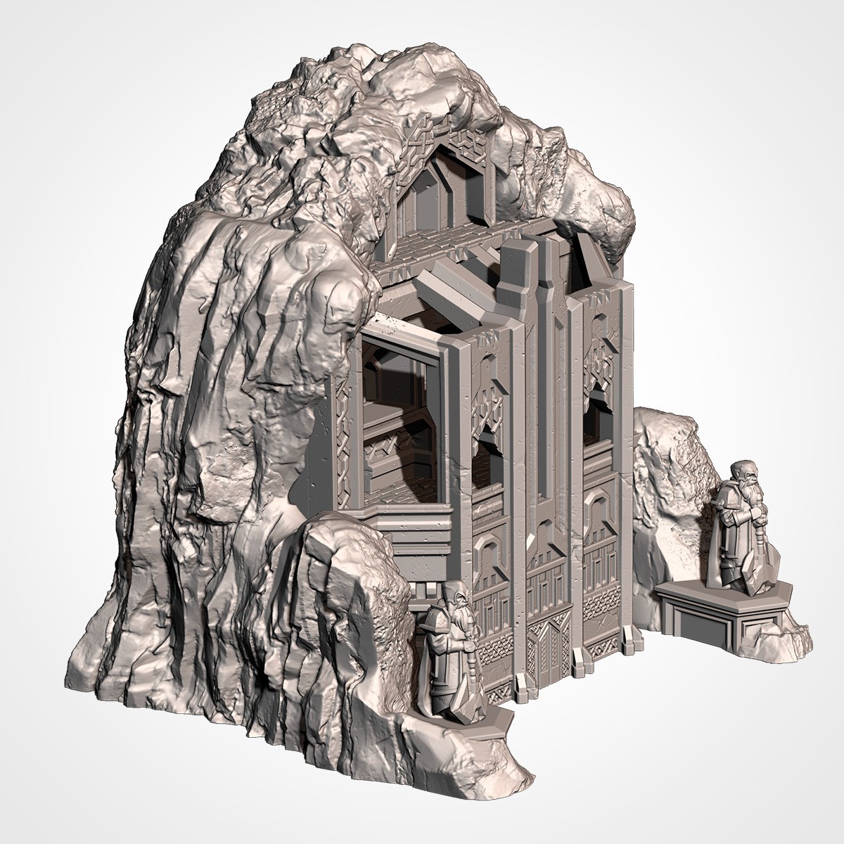 Dwarven Isolate Mountain Terrain for Tabletop wargames