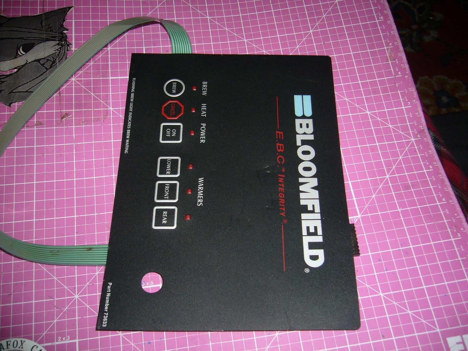Bloomfield Keypad Overlay, 73633 1016Bvm, REPL: BLM73633, 83633, NEW-N0 box