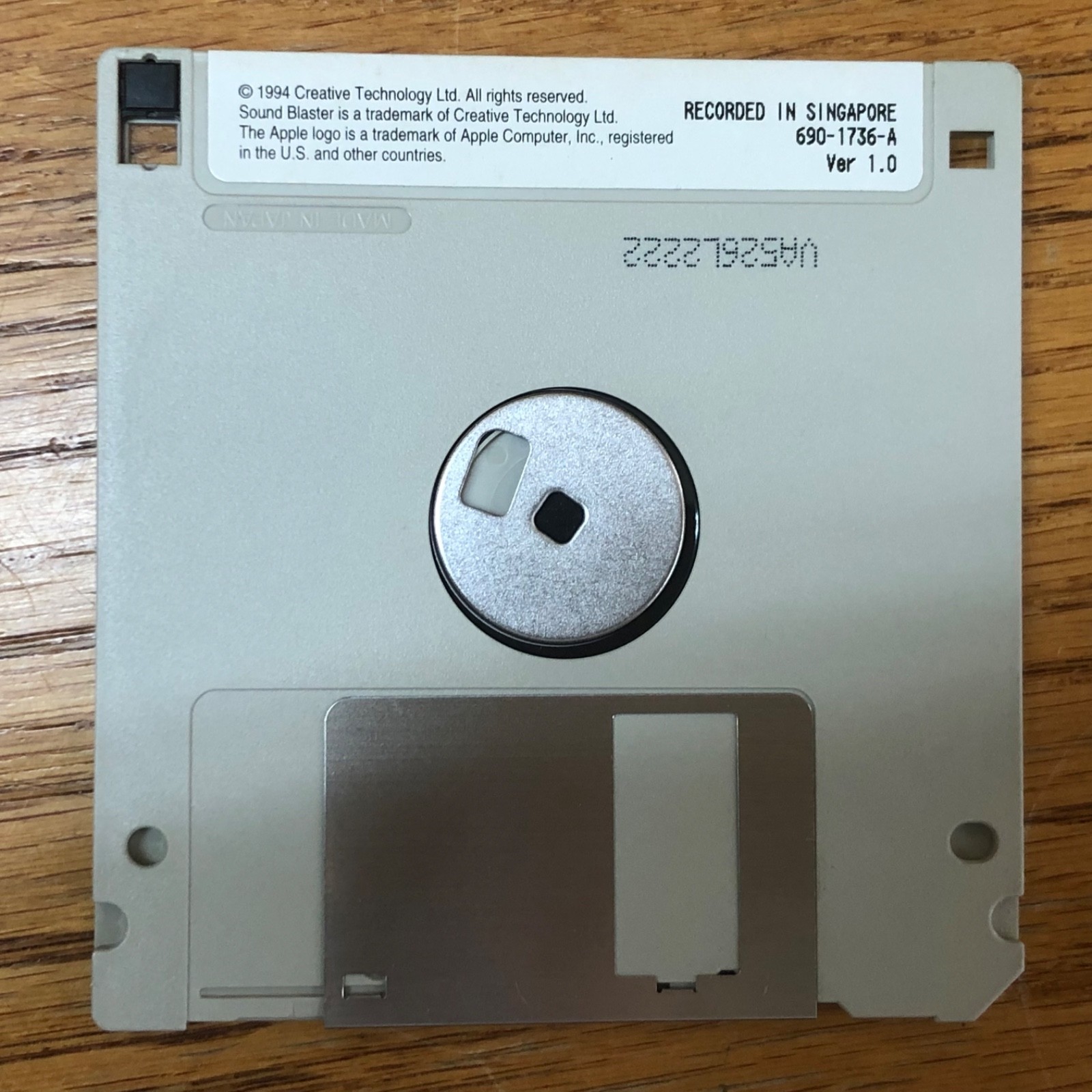 Sound Blaster 3.5" Diskette / Macintosh Computer Software