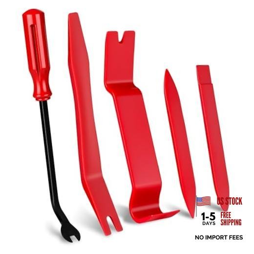 5 PCS Nylon Auto Trim Removal Tool Kit - No-Scratch Pry Tools Set for Car Door