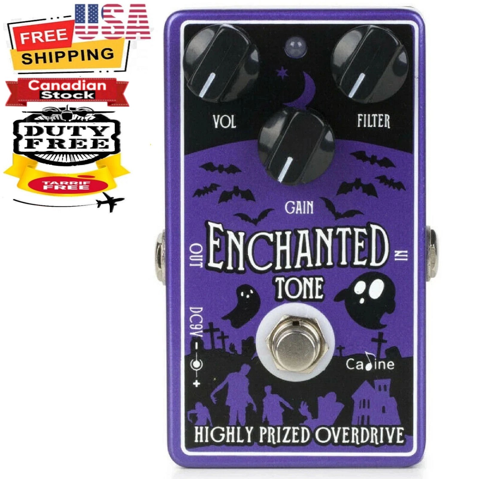 Caline CP-511 "Enchanted Tone" Overdrive Guitar Effect Pedal FREE US SHIP