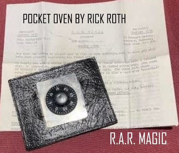 POCKET OVEN - RICK ROTH - R.A.R. MAGIC 1978 - CARD MAGIC