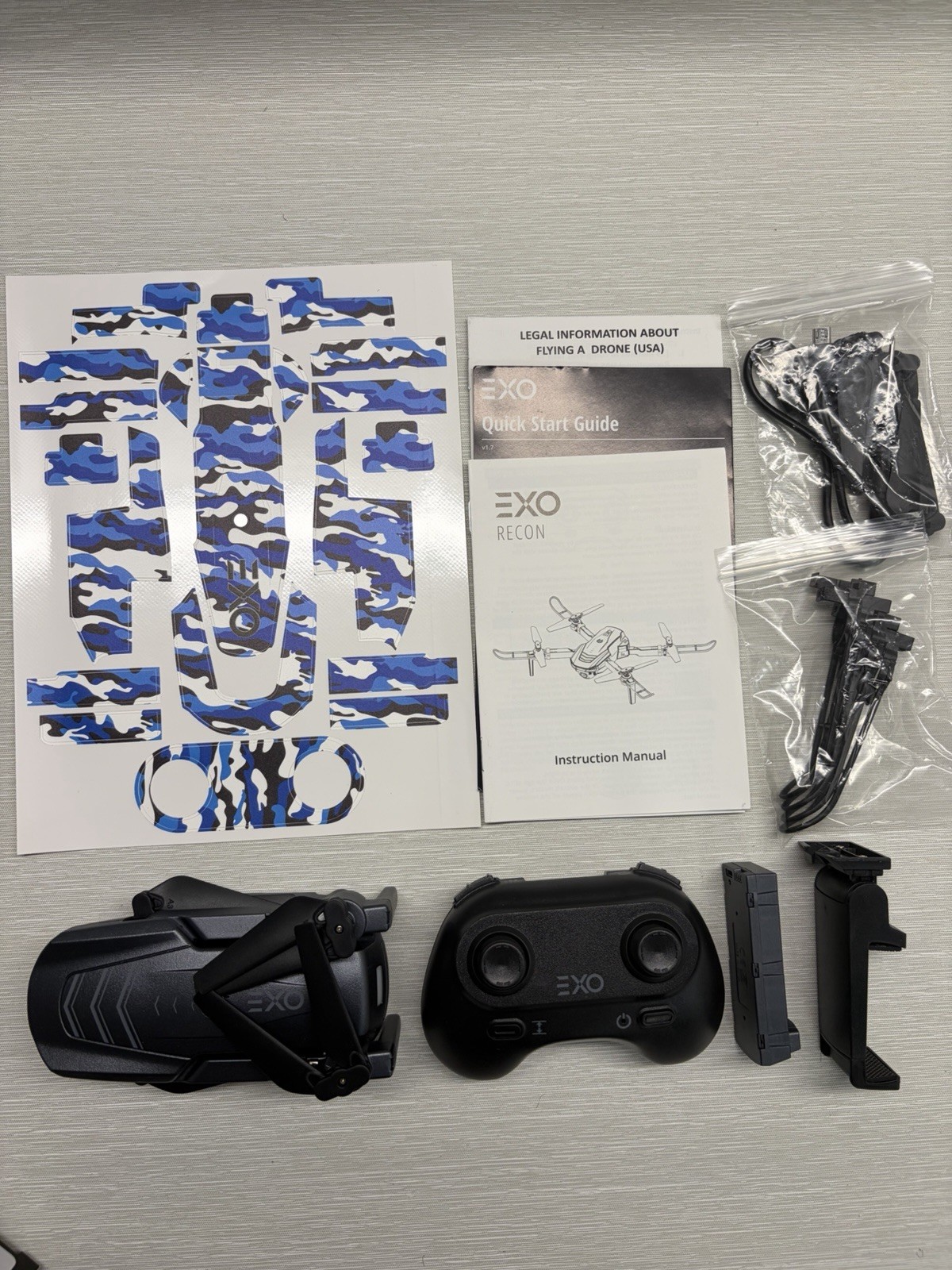 EXO Recon Drone 1080p w/ Live Camera Feed, EXODDROREC2B, OPEN BOX