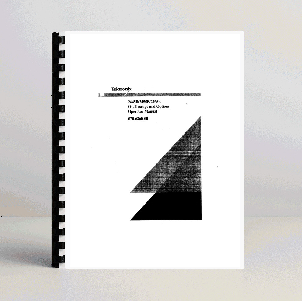 Tektronix 2465B 2455B 2445B Operators Manual
