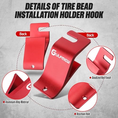 Motorcycle Tire Changing Tool Kit, Tire Bead Holder, Rim Shield Protector and