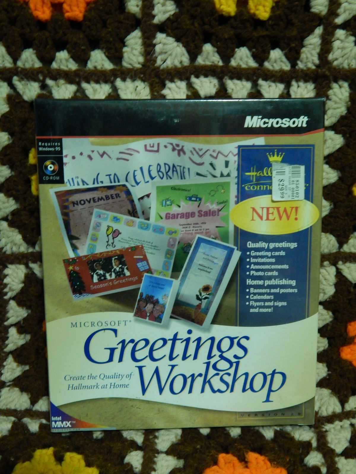 '90s Computer Software (LOT of 4) Microsoft Greetings Workshop + Color Clipart +
