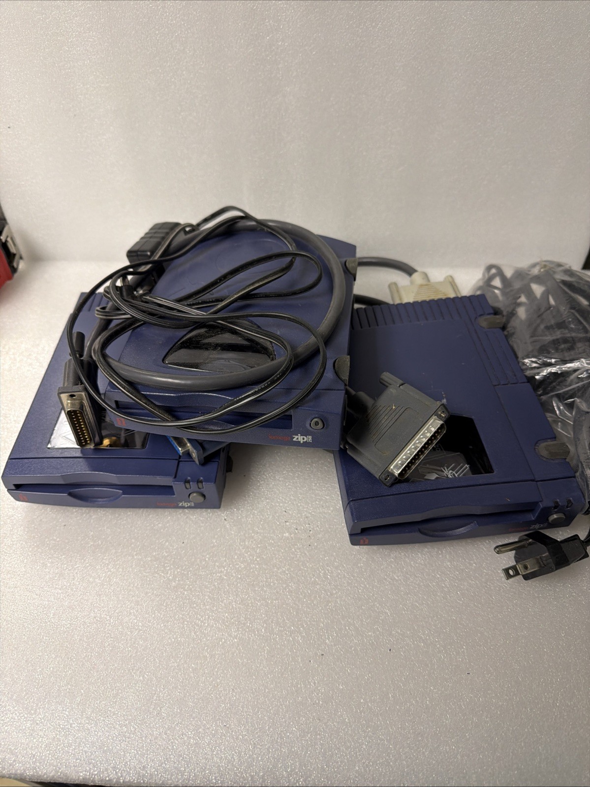Iomega ZIP 100 & 250 External Drive Lot Of 3 Untested