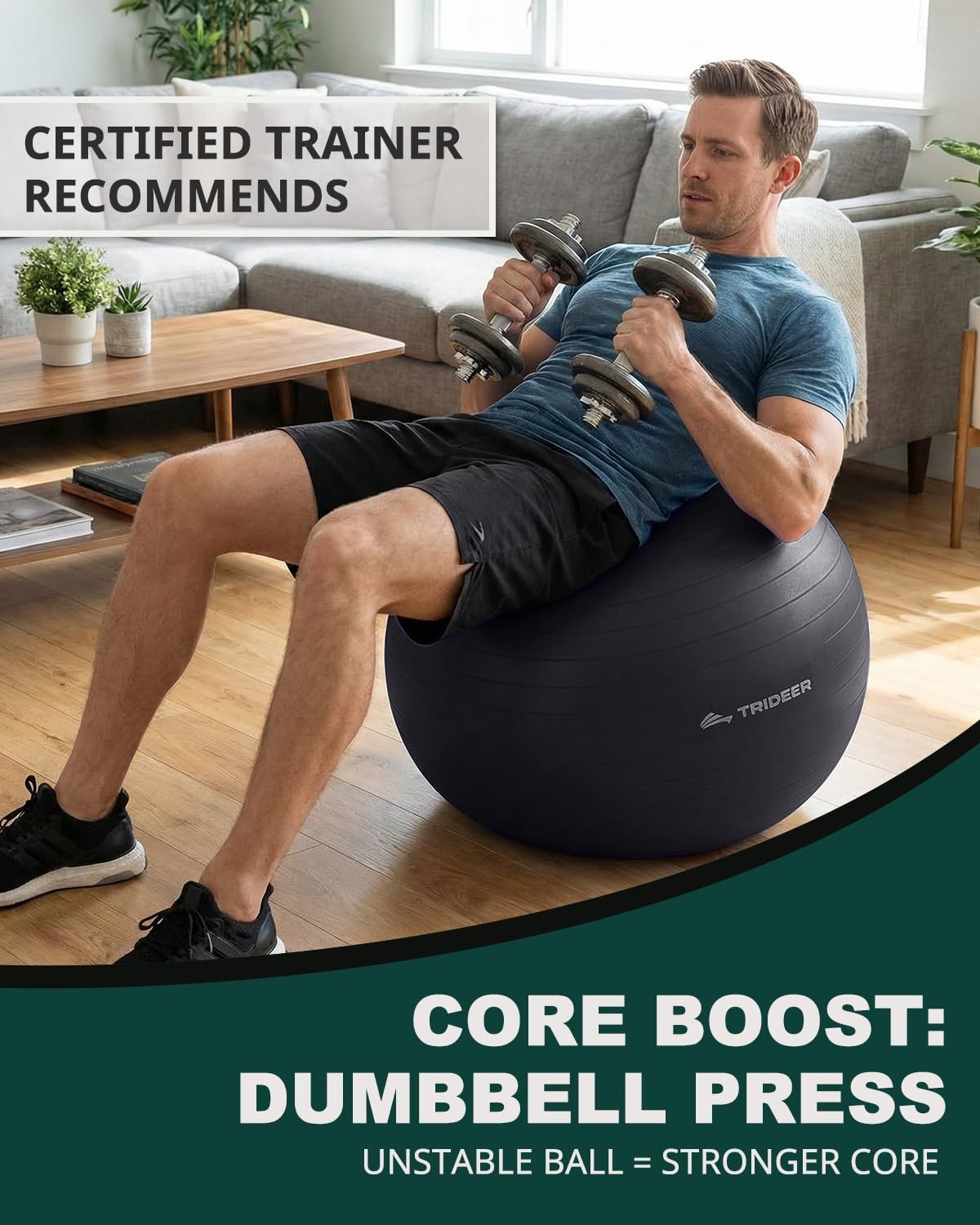 Yoga Pilates Stability Ball 5 Sizes Home Gym Office Chair Core Balance Training