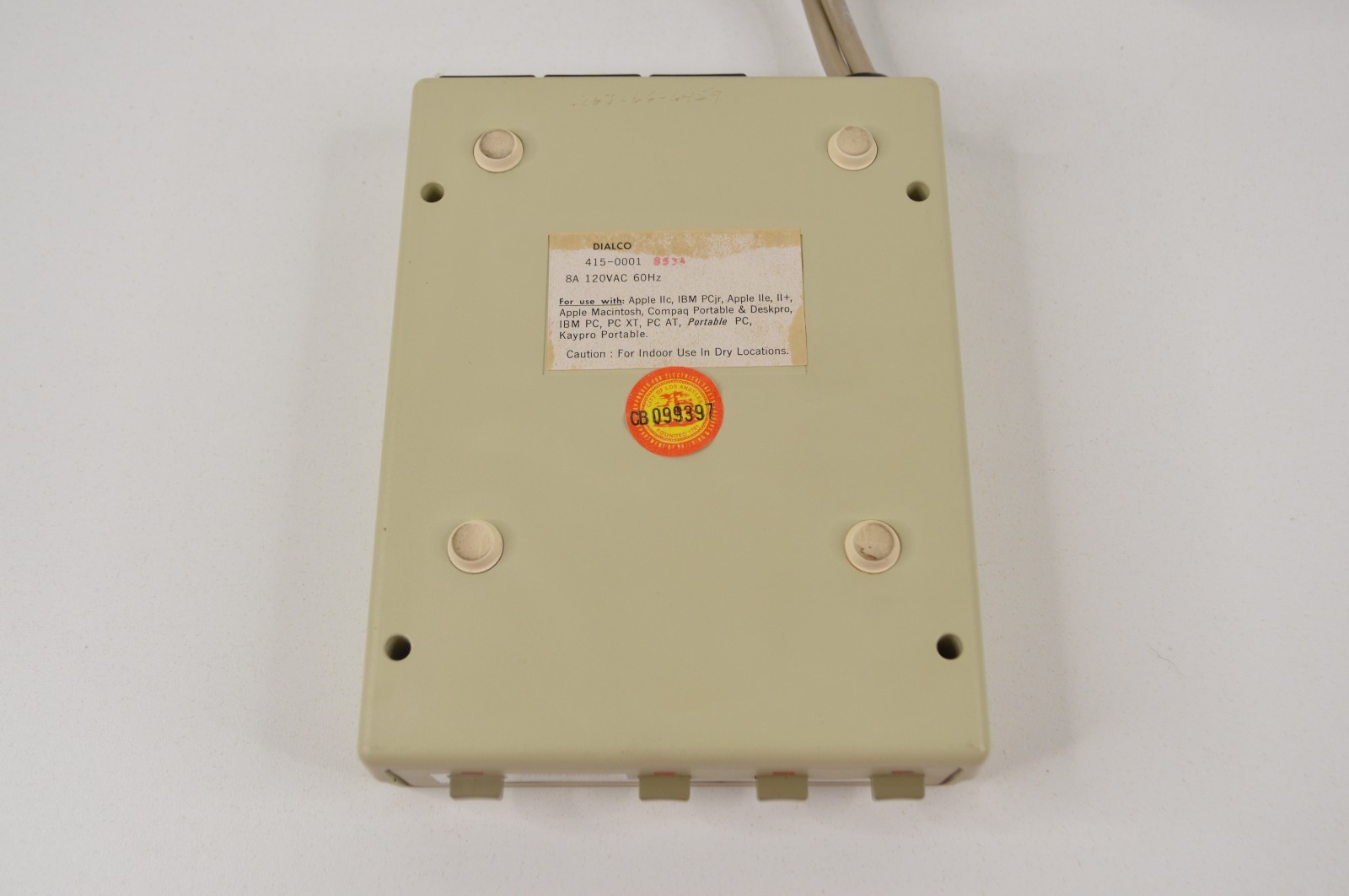 Vintage Dialco 415-0001 Apple IBM Compatible Control Center Power Adapter Switch