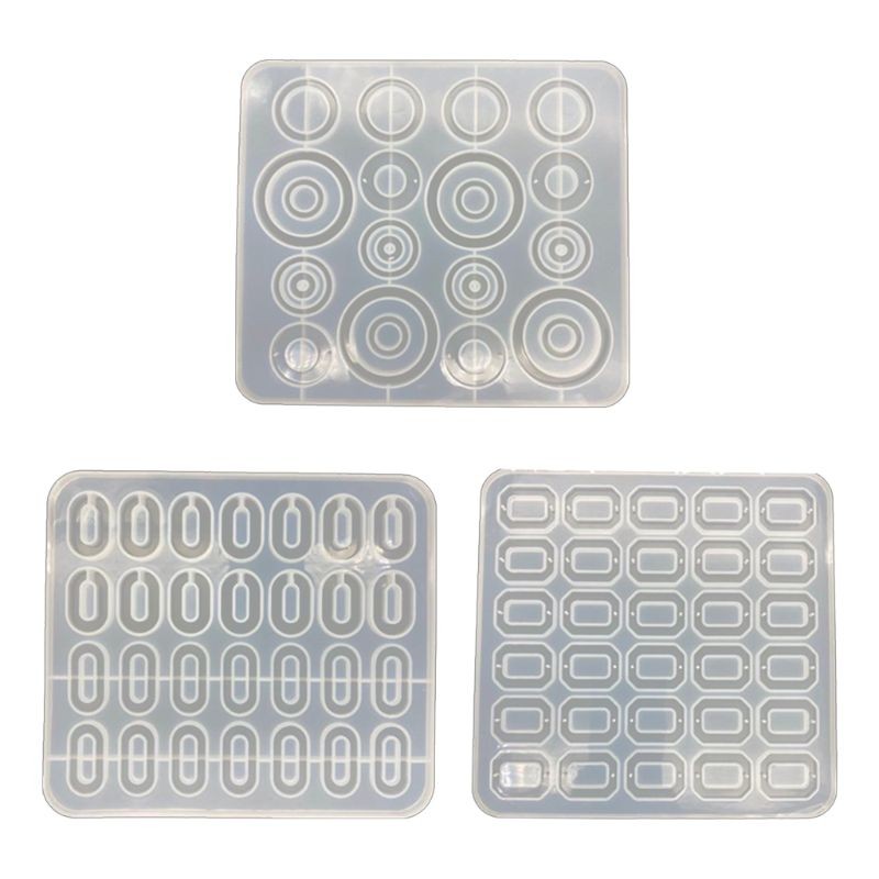 Geometric Earring Mold DIY Epoxy Resin Earrings Silicone Mold Resin Craft Mould