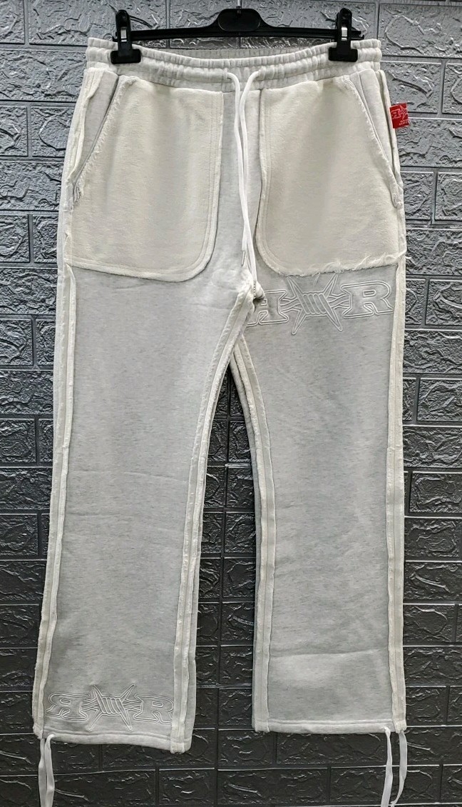 New REDRUM Reverse Seam Tie Ankle Sweats Grey Size Medium