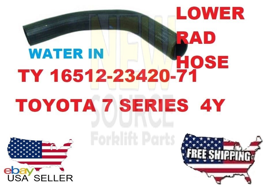 16512-23420-71 16512-26600-71  TOYOTA 4Y FORKLIFT LOWER RADIATOR HOSE WATER OUT
