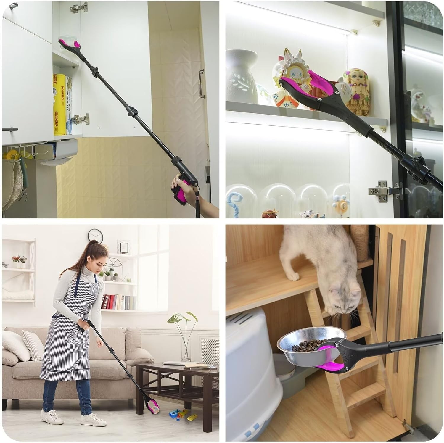 36-inch Reacher Grabber Tool Foldable Lightweight Pickup with Rotating Head