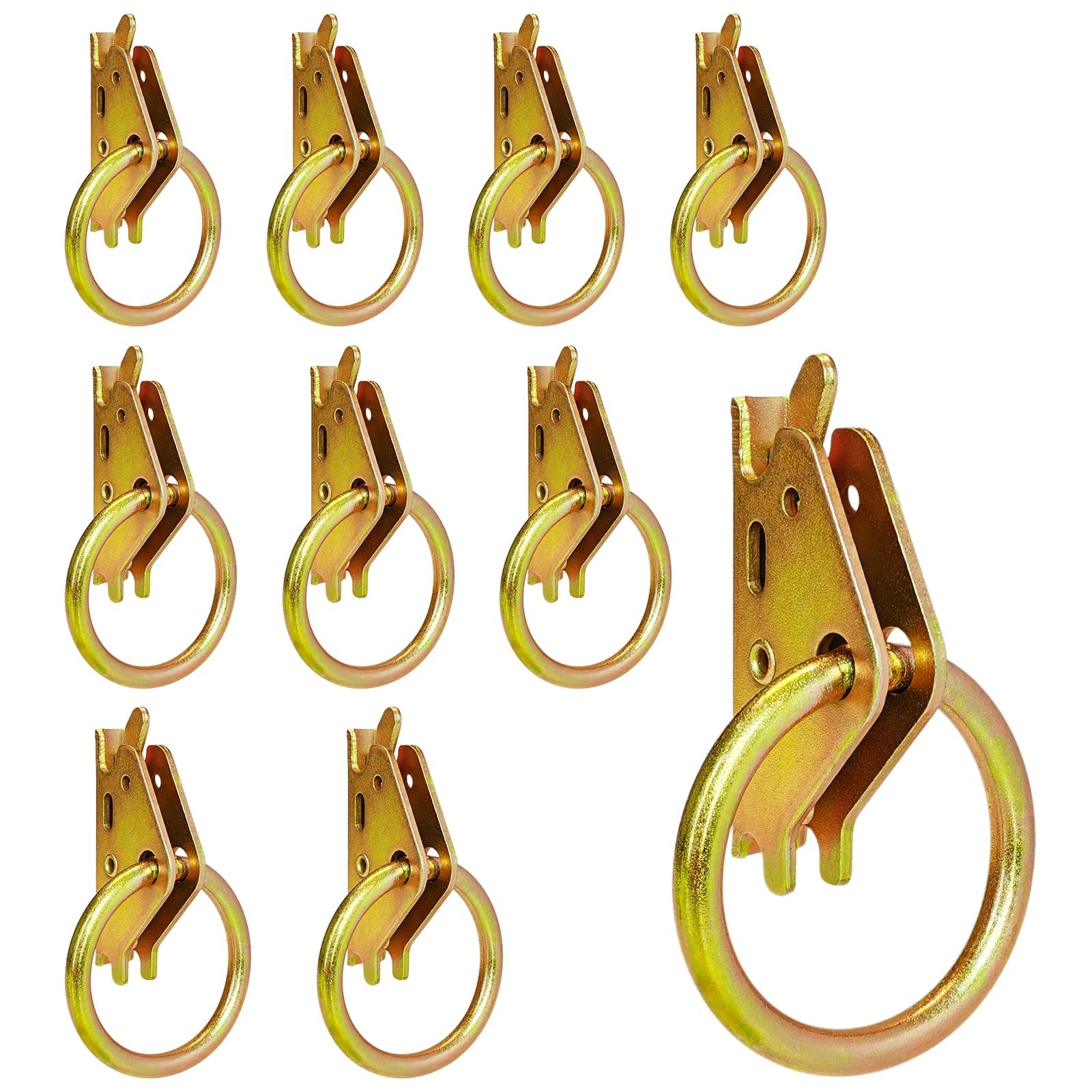 MorScan 10 Pack E-Track O-Rings General 10-Pack, 10-Pack Galvanized