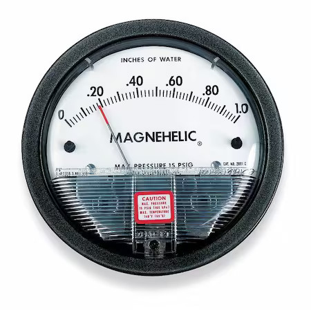Dwyer Instruments 2003 Differential Pressure Gage, Range 0-3.0" W.C., Minor