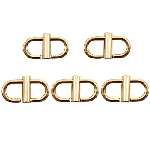 Adjustable Metal Buckles for Chain Strap Bag 5PCS Gold
