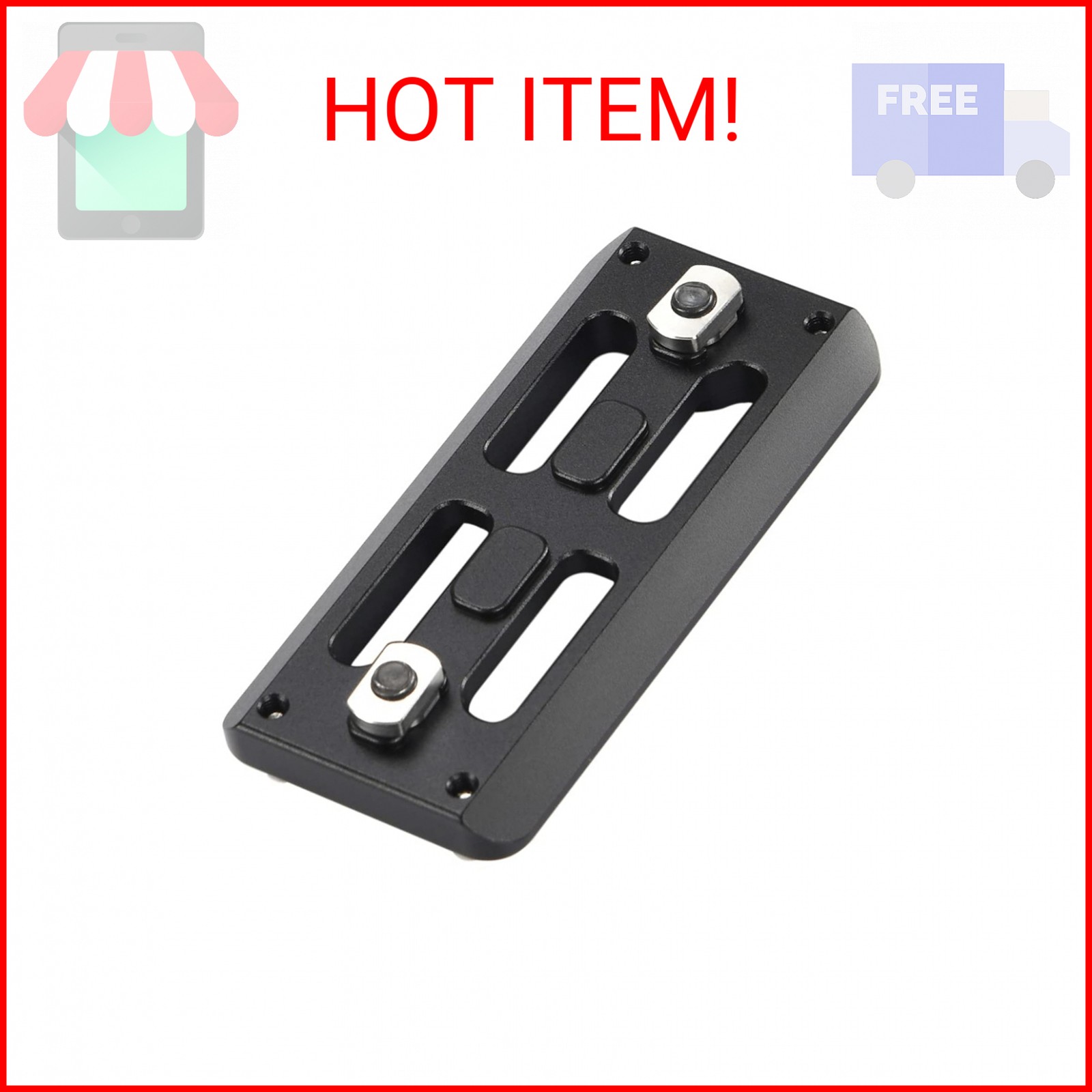 SHINEWEE Arca Dovetail Rail for M-LOK System – Quick-Release Tripod Mount Adapte