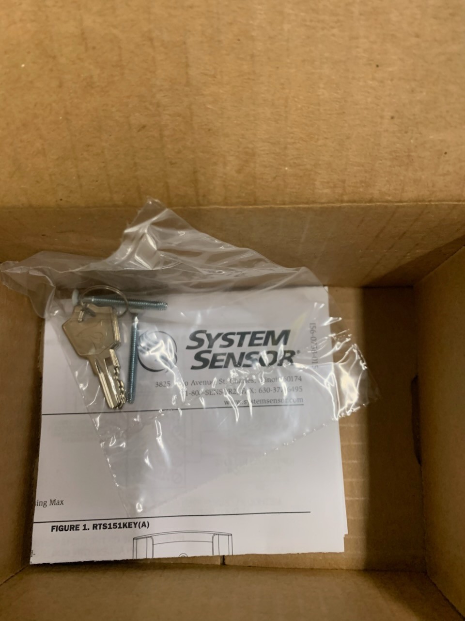 System Sensor RTS151KEY Key Remote Test and Reset Station Duct Smoke Detector