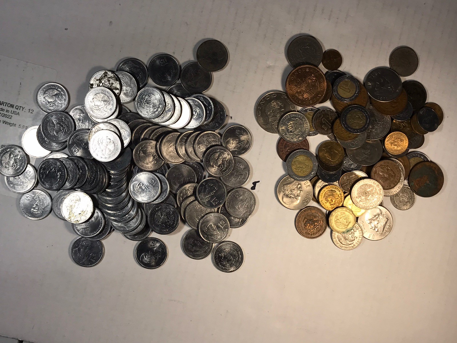 Over 150 pcs of Coins from Mexico From 1930's to 1990's Free Shipping