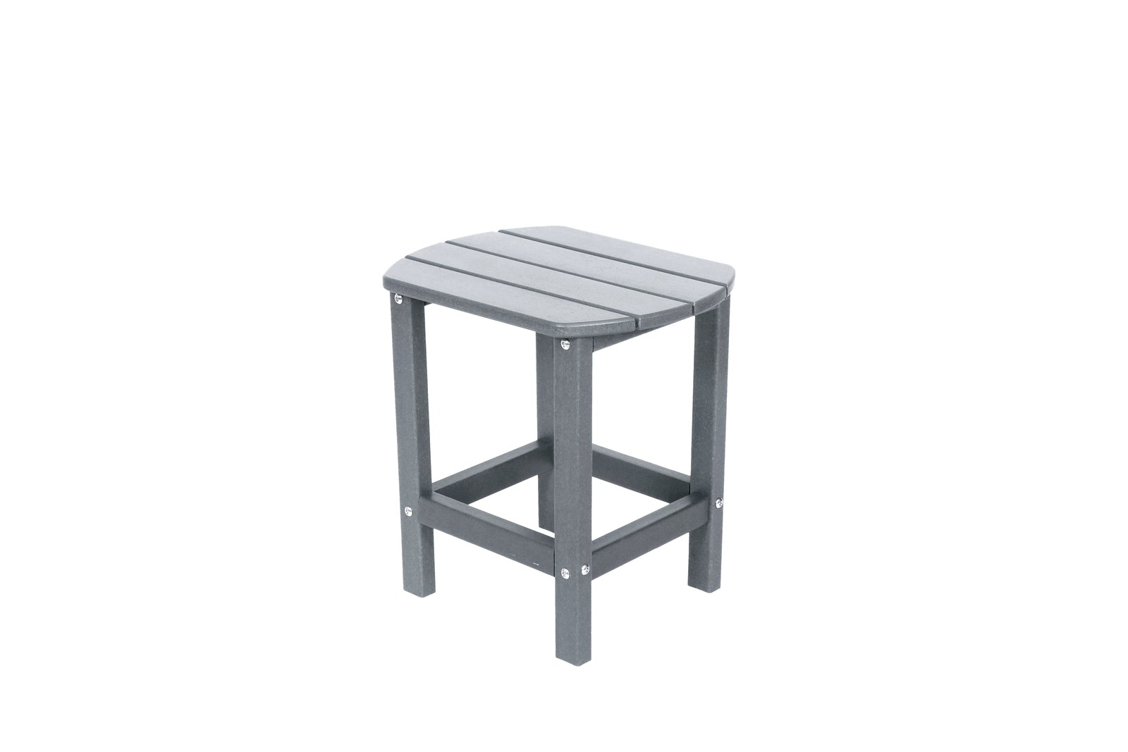 Adirondack Square Outdoor Side Table HDPE Blue Textured Look
