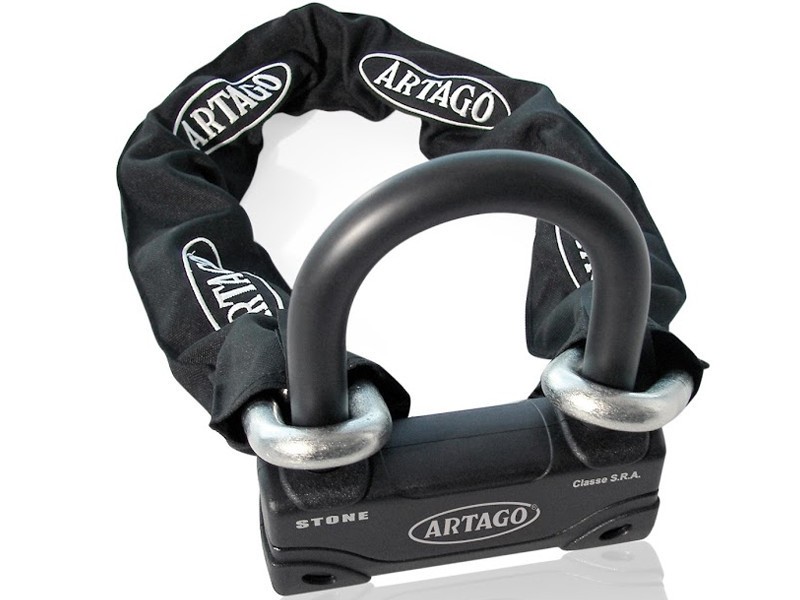 Artago Bike Scooter Motorcycle Security 18ART270 U Lock 14.100 100cm Chain Combo
