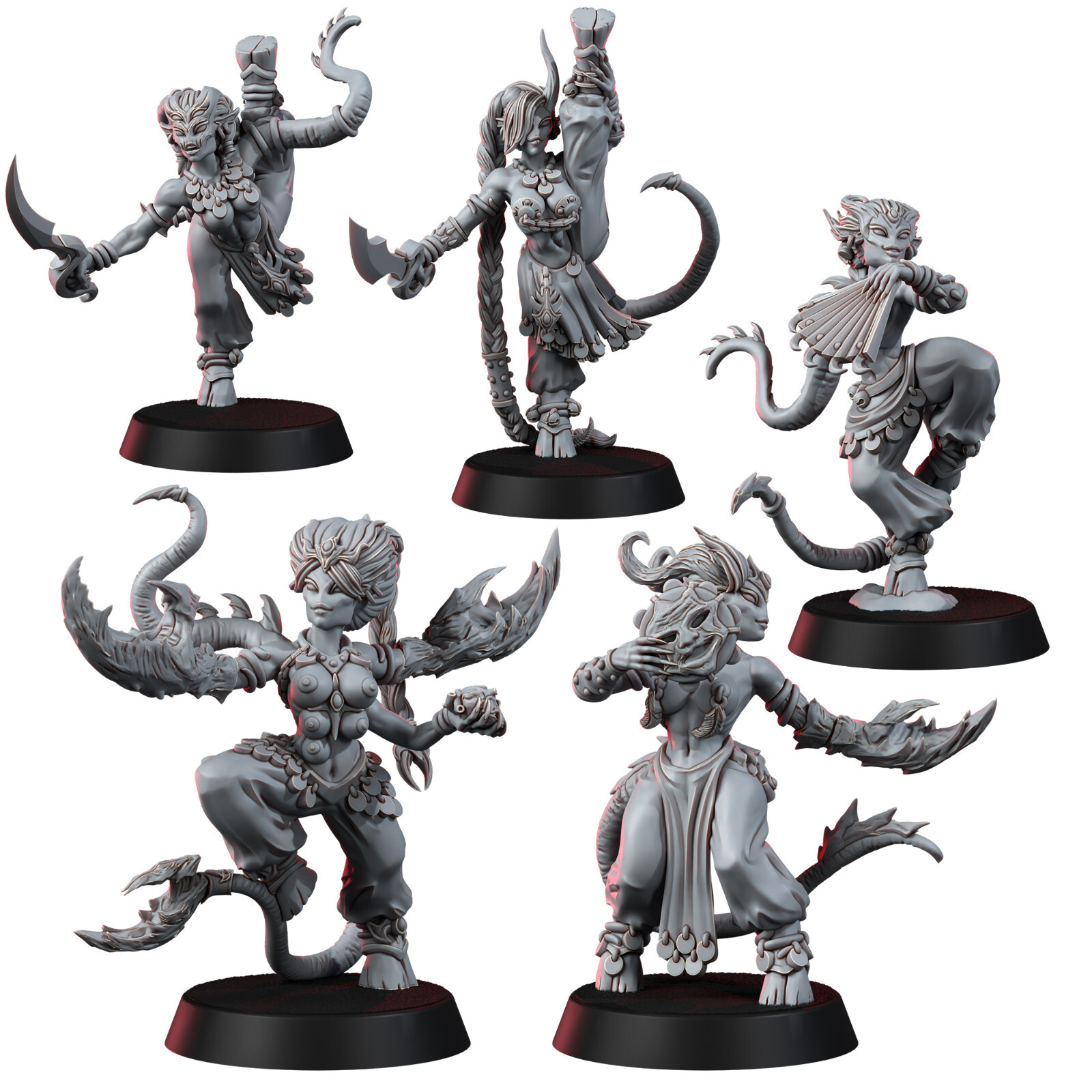 Wargame Exclusive Chaos Hedonists of Pain Demonettes 28mm Daemonettes
