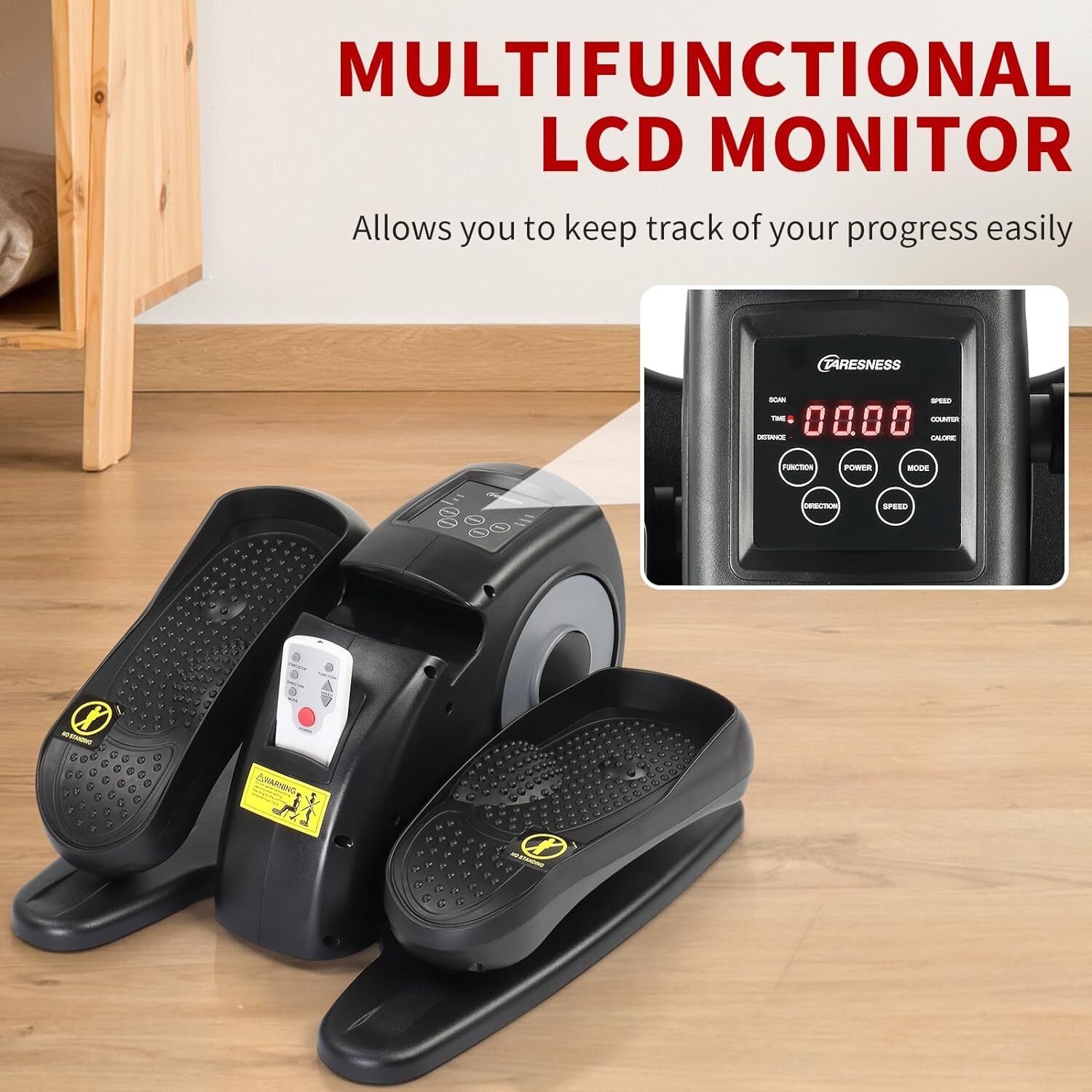 Ellipse Leg Exercise While Sitting Pedal Exerciser Under Desk Elliptical Machine