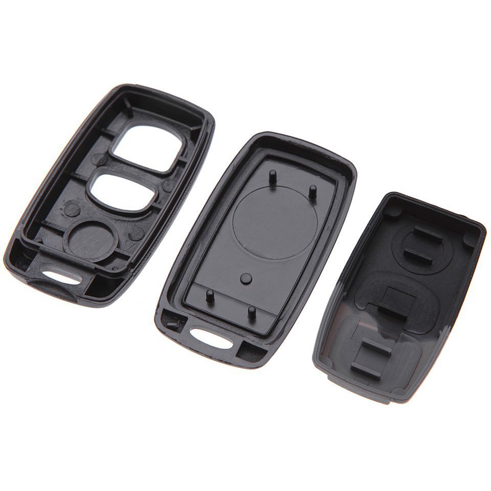 Uncut Key Replacement 2 Button Keyless Entry Remote Key Fob Case and9450