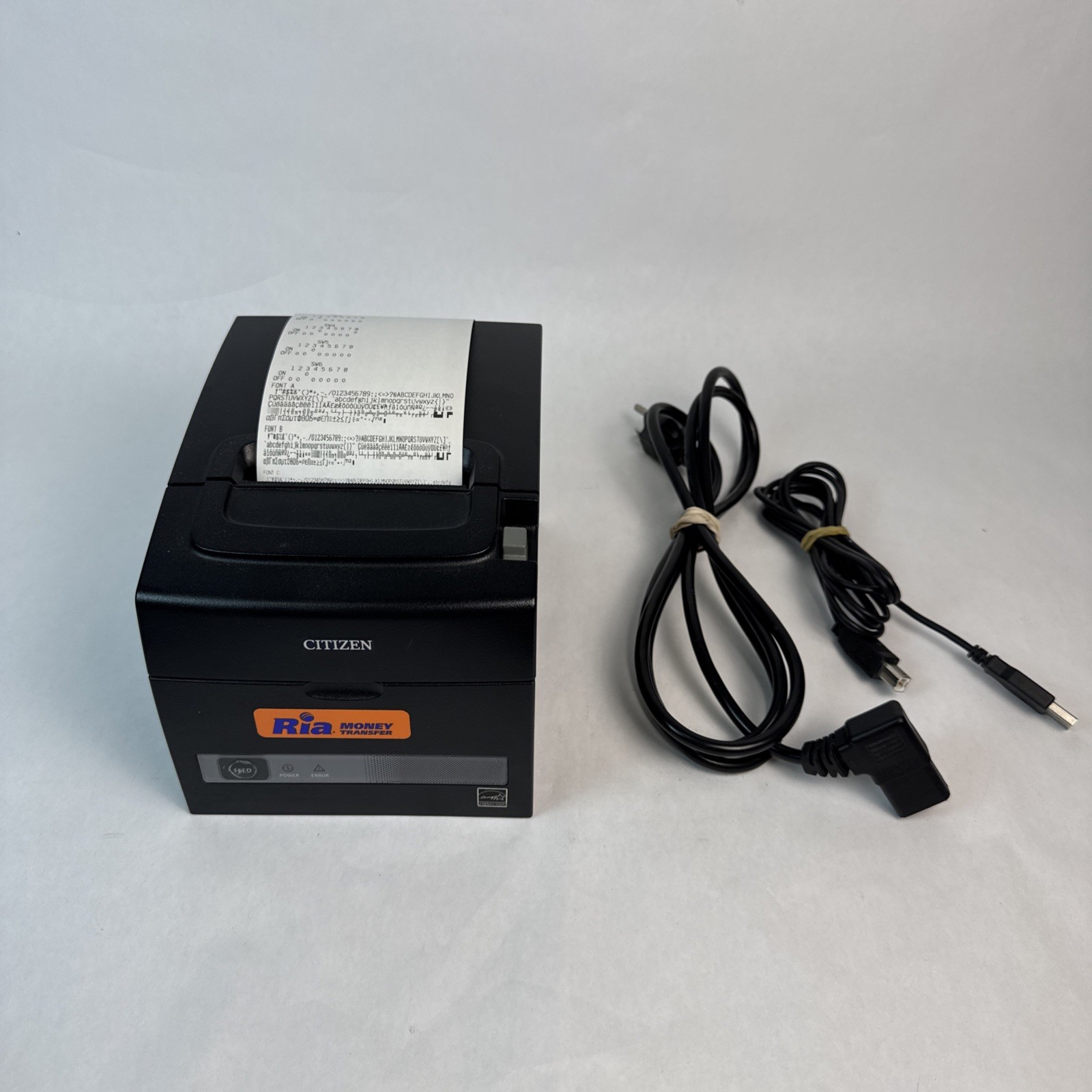 Citizen Thermal Printer TZ30-M01 USB Receipt Printer Tested Working + Power/USB