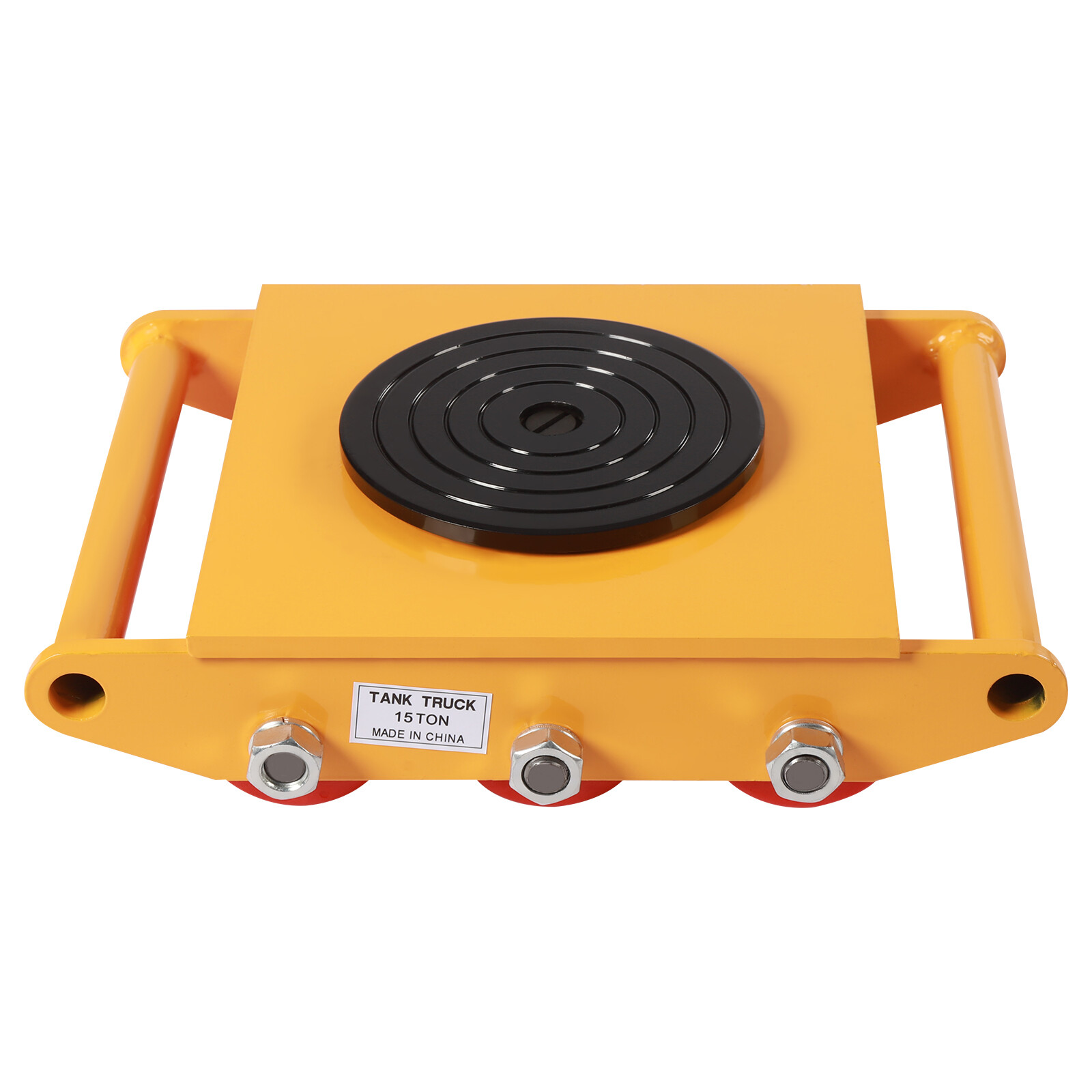 15T Dolly Skate Machine 9 Rollers Machinery Movers Cap 360° Rotation with Handle