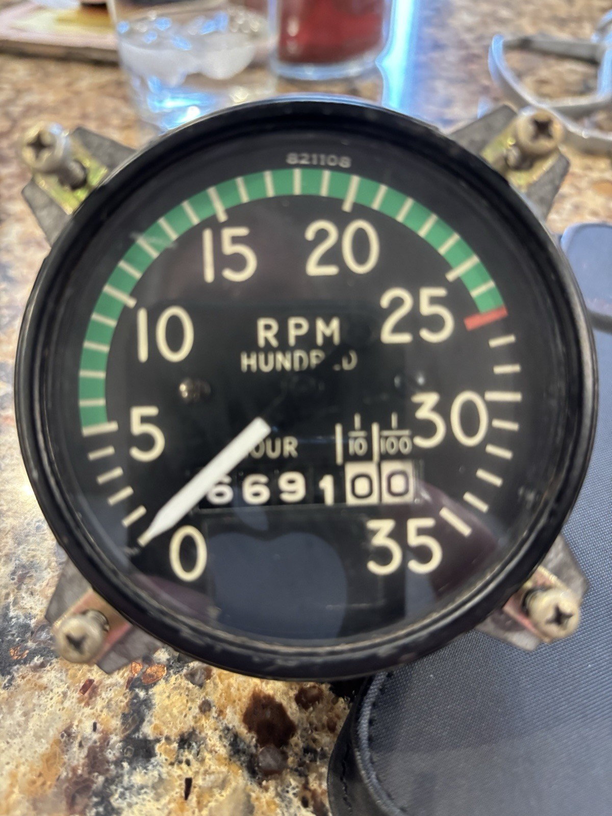 Tachometer RPM Gauge Removed From PA32/260