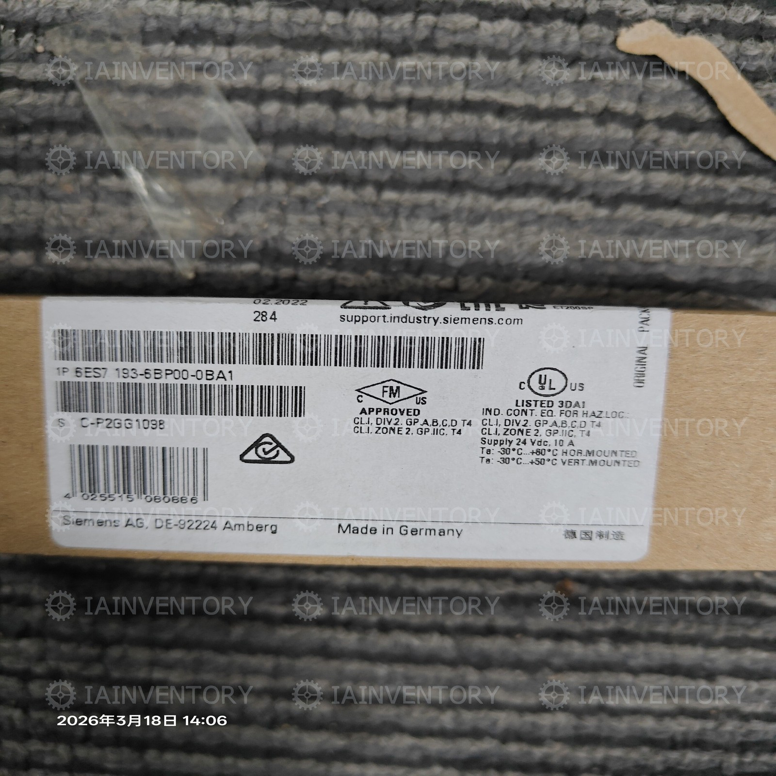 REAL US STOCK Brand New 6ES7193-6BP00-0BA1 Siemens Fast Delivery