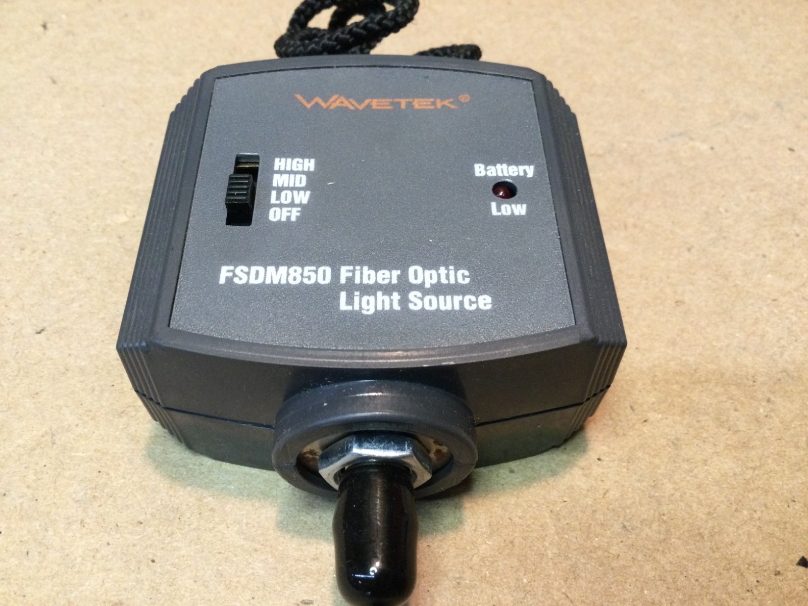 Fluke FOM Wavetek FSDM850 PSDM850 Fiber Optic Meter Light Source Test Kit Case