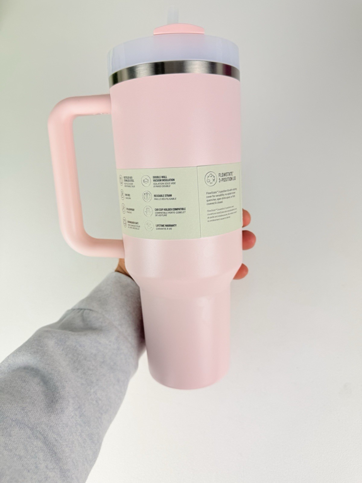 NEW AUTHENTIC Stanley Quencher 40 Oz Tumbler Bloom Light Pink - Brand New In Box